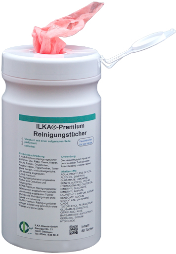 ILKA-Premium Reinigungstücher Spenderbox mit 80 Tüchern